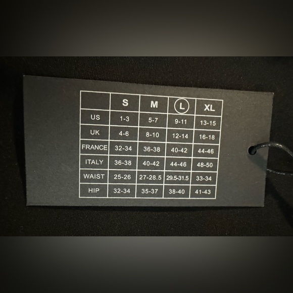 Sapphire Red High Waist Super Soft Super Stretch Black Knit Pencil Skirt. Size L - Picture 4 of 5